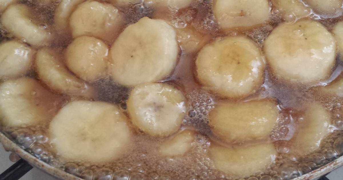 Non alcoholic bananas foster Recipe by Brittany Heike Cookpad