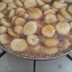 A picture of Non - alcoholic bananas foster.