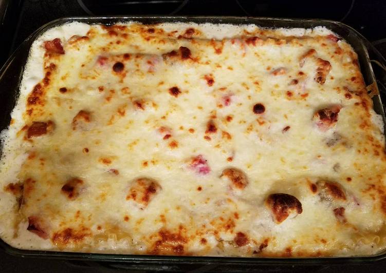 Steps to Prepare Any-night-of-the-week Chicken Cordon Bleu Lasagna