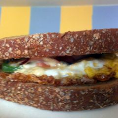 A picture of One Mean Egg Sandwich.