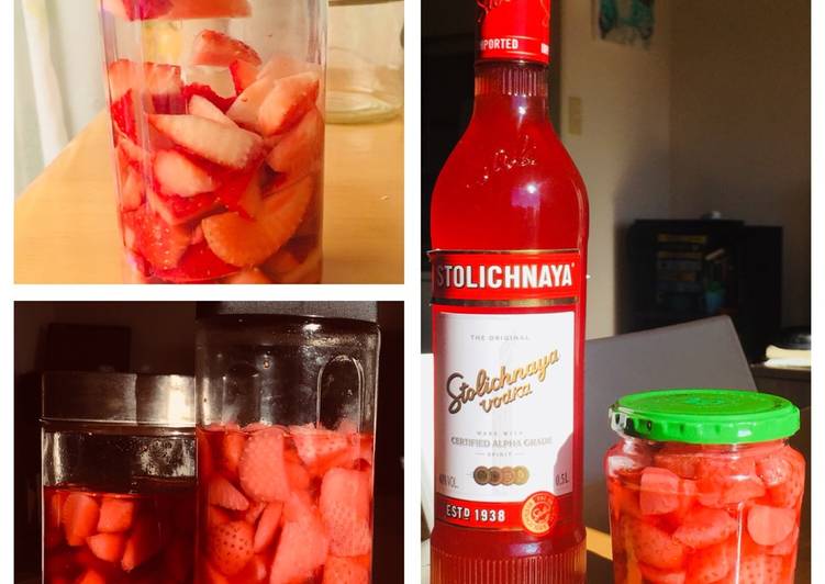 Strawberry infused Vodka