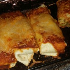 A picture of Cheesey Spinach Enchilada s.
