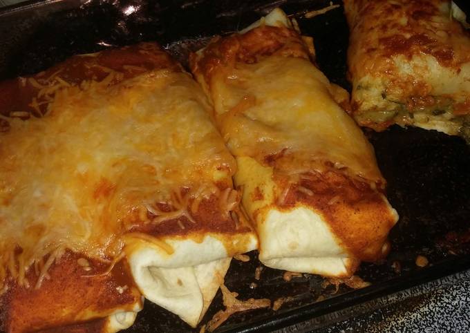 Recipe of Perfect Cheesey Spinach Enchilada s