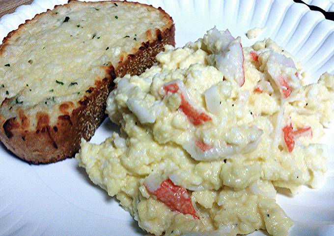 Crab Scrambled Eggs with Cheese