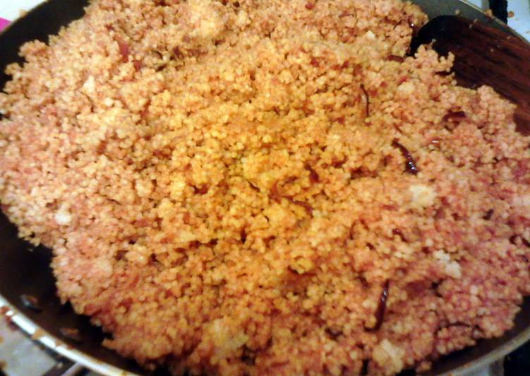 Cous cous with red pesto Cous cous with red pesto