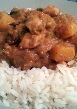 A picture of Chicken and Butternut Squash Curry.