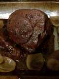 Slow cooked gammon in coke.