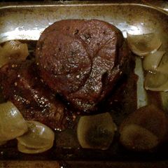 A picture of Slow cooked gammon in coke..