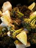 Veggie bake surprise. broccoli, turnip, and lime