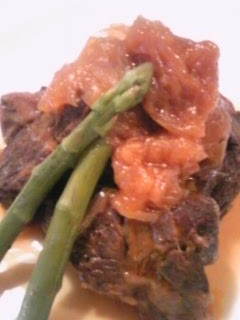 A picture of Hotel-style Beef Shank in a Pressure Cooker.