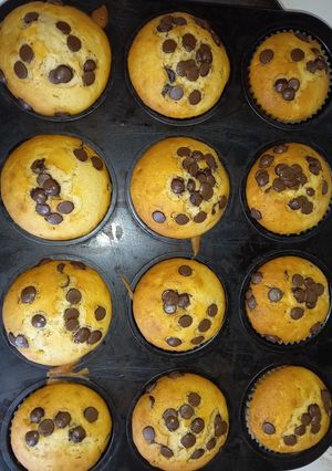 Φωτογραφία της συνταγής Εύκολα Muffins με κομματάκια σοκολάτας!