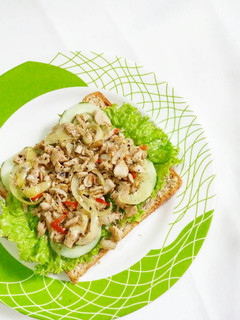 Foto resep Sandwich spicy tuna