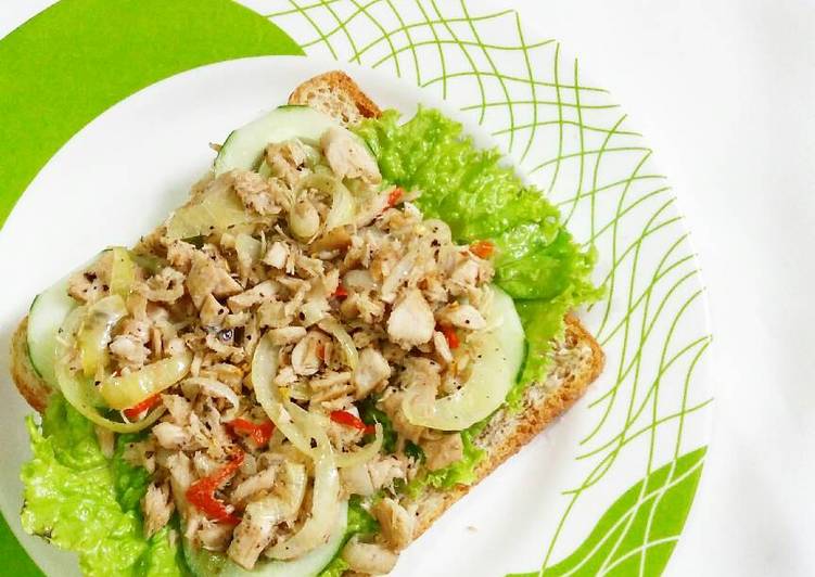 Bagaimana Membuat Sandwich spicy tuna Anti Gagal