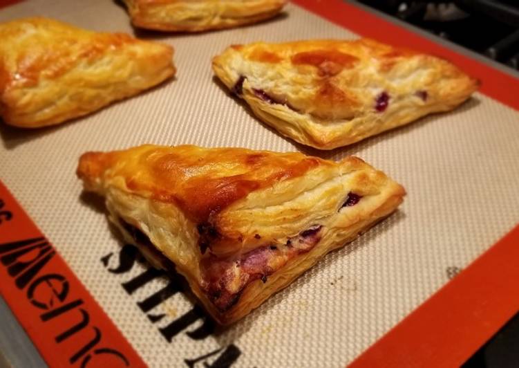 Recipe of Super Quick Homemade Blueberry Turnovers