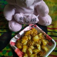 A picture of Jeera aloo.