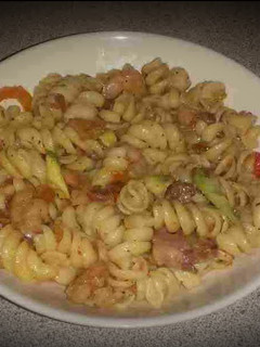 A picture of Prawn, Avocado, Bacon & Chilli Pasta..