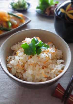 A picture of Sakura Shrimp Seasoned Rice.