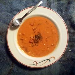 A picture of Tomato Basil Bisque.