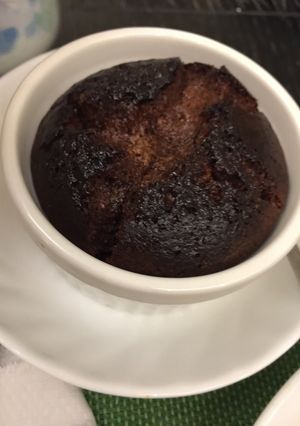 A picture of Christmassy Nutella Brownie Souffles.