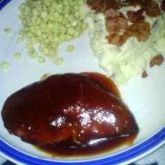 A picture of Sweet Baby Ray's Crock Pot Chicken.