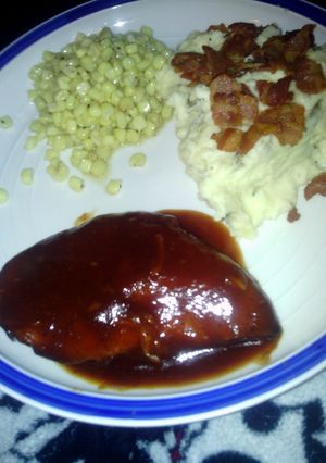 A picture of Sweet Baby Ray's Crock Pot Chicken.