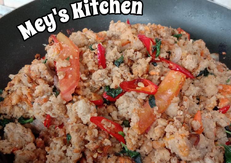 Resep 9. Oseng Oncom Daun Kemangi Anti Gagal