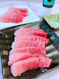 Sashimi (Chutoro) or Sushi with Coarse Salt