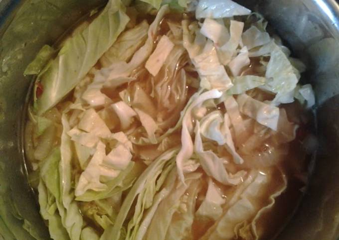 Easiest Way to Prepare Ultimate Cold weather Cabbage soup