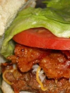 A picture of One Killer Burger.