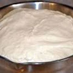 A picture of Homemade yeast dough.(for pizza, naan, buns etc).