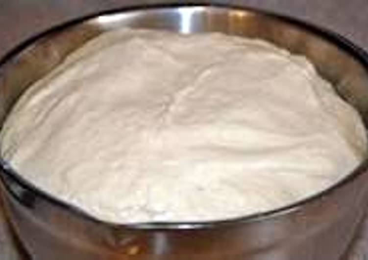 Homemade yeast dough. (for pizza, naan, buns etc)