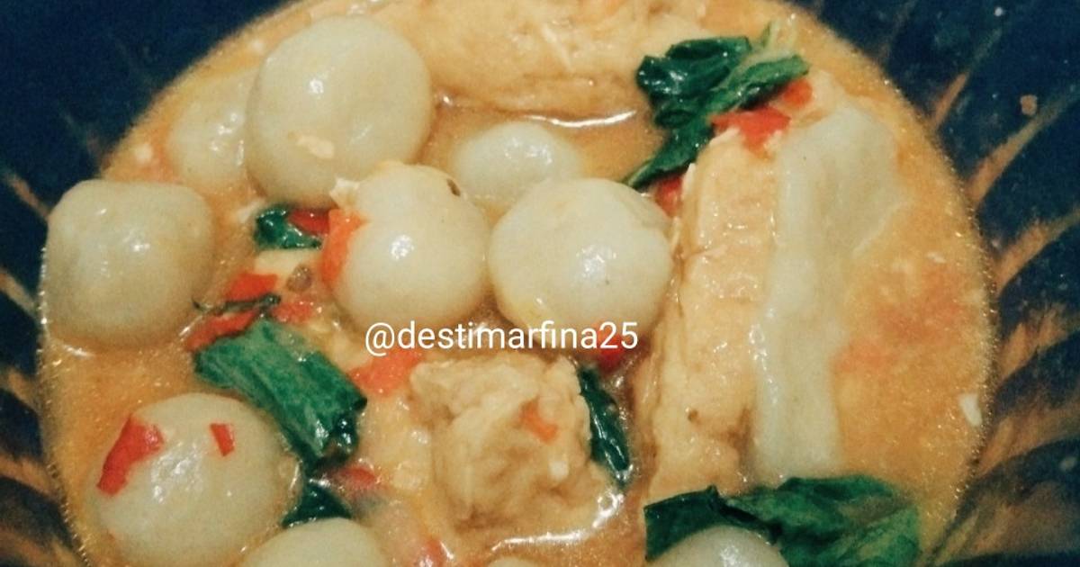 Resep Cilok Dan Tahu Aci Kuah Pedes Oleh Destimarfina25 Cookpad