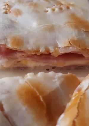 Una foto de Tarta de jamón y queso
