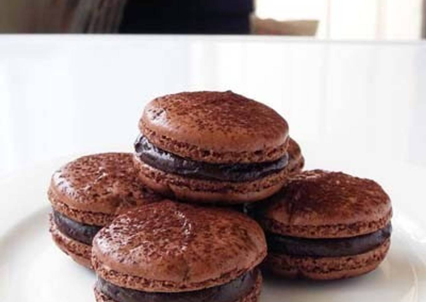 Rich Bitter Chocolate Macarons