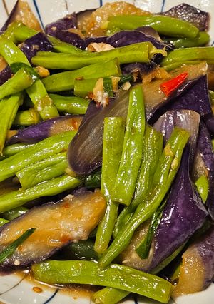 茄子炒四季豆 的食譜成品照片