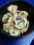 Fried green tomato warm salad
