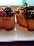 Spinach & Prosciutto Bruschetta