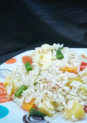 A picture of Vegetable white rice.