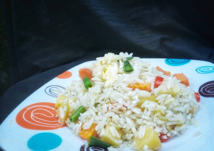 How to Make Speedy Vegetable white rice