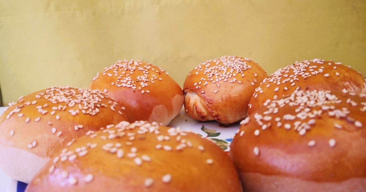 Bollos Rellenos De Queso Crema Y Jamón Receta de Vianey Ramírez- Cookpad