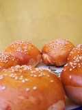 Bollos rellenos de queso crema y jamón