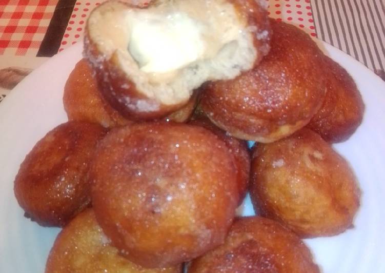 Bombas rellenas glaseadas en MC