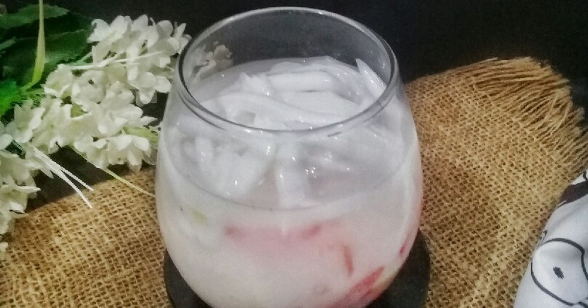 Es Buah Campur (semangka, pear, kelapa muda, Susu)