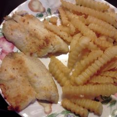 A picture of easy parmesan tilapia.