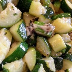 Zucchini w/ Sage & Parmesan A picture of Zucchini w/ Sage & Parmesan.