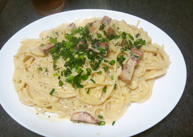 Recipe of Any-night-of-the-week Soy Milk Japanese Pasta Carbonara