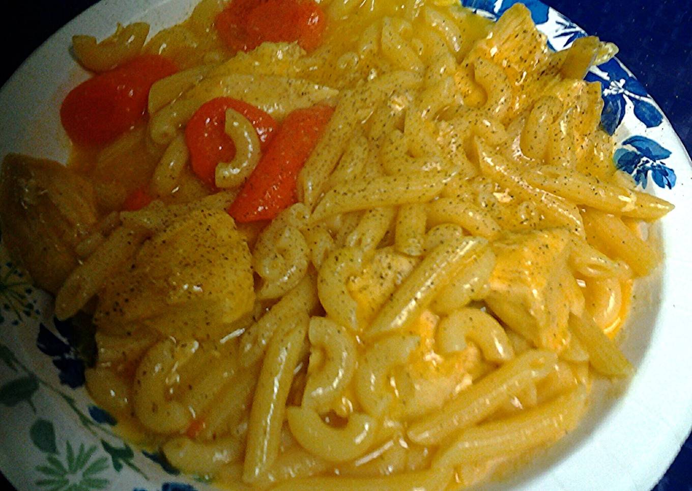 Chicken and carrot noodles