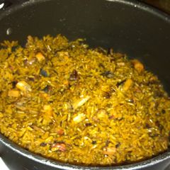 A picture of Rice and Octopus.