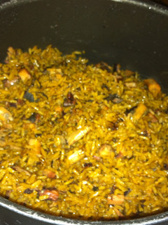 A picture of Rice and Octopus.