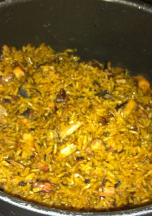 A picture of Rice and Octopus.